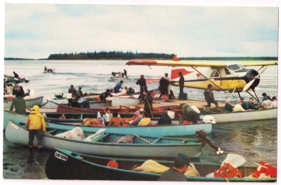 Summer scene in Moosonee